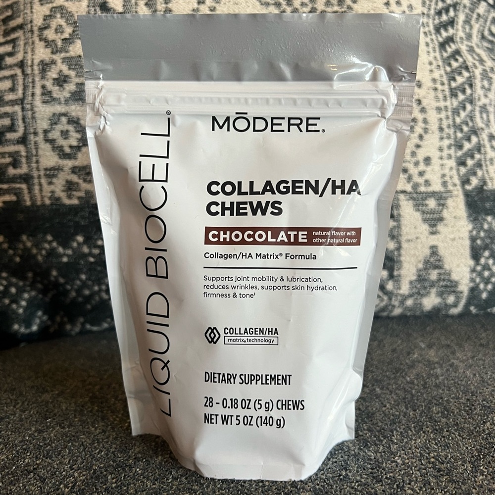 Modere Liquid Biocell HA Chocolate Collagen Chews Brand New, Sealed, 28
